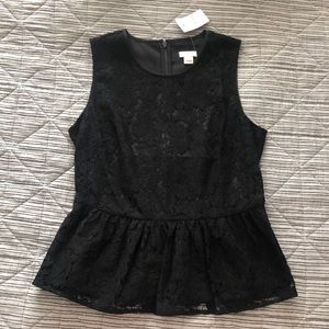 J. Crew Lace Sleeveless Blouse